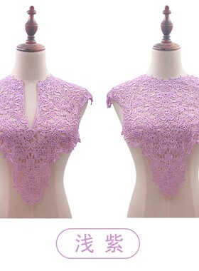 diy水溶蕾丝衣领刺绣胸花立体