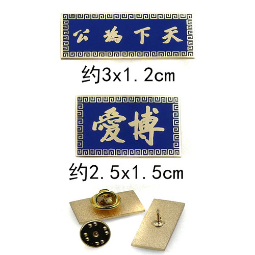现货孙中山诞辰150周年纪念天下为公博爱金属纪念徽章胸章胸针 - 图0