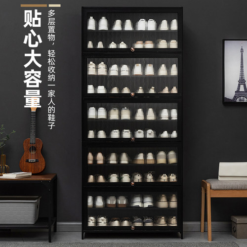 鞋柜门口家用大容量鞋架子入户收纳神器省空间实木室内简易出租屋 - 图1