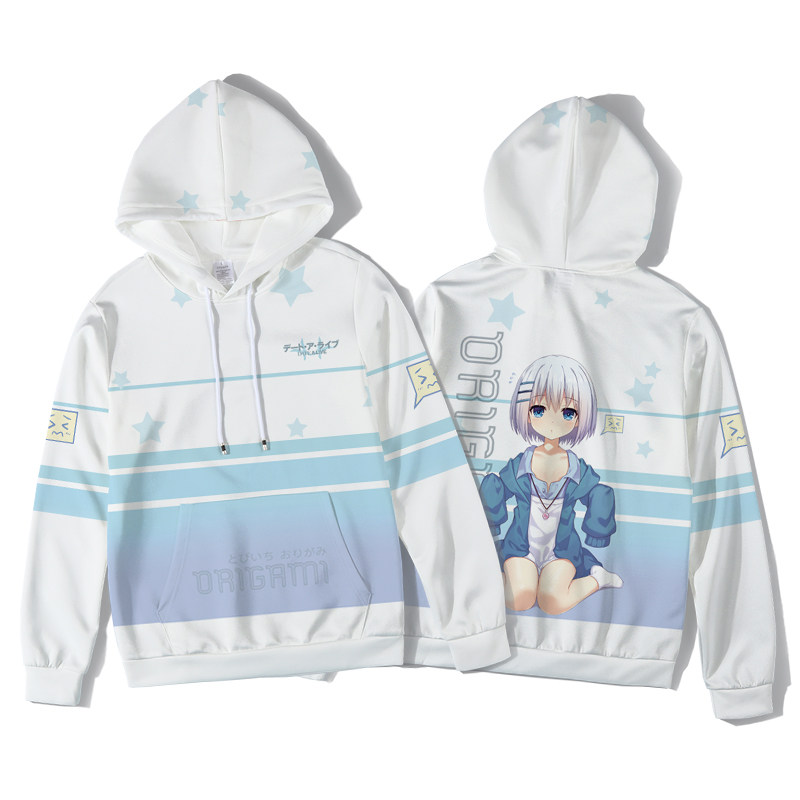 动漫时崎狂三约会大作战长袖款卫衣 劲魔豹卫衣