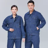 Джинсовый демисезонный комбинезон, износостойкие штаны, защита от ожогов, увеличенная толщина