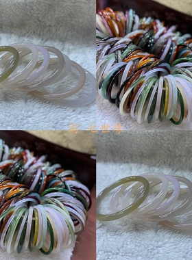 12.12一物一图特价玛瑙细条手镯批发薄款窄细条手环百搭 叮当14