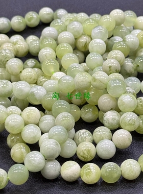 天然岫玉10mmdiy奶盖现货随机发