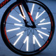 Mountain bike high-gloss reflective strips rim decorative strips