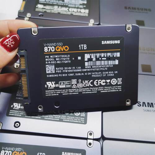 Samsung/三星 870 QVO 4TB 2T 1T 固态硬盘 SATA3笔记本台式机SSD - 图0