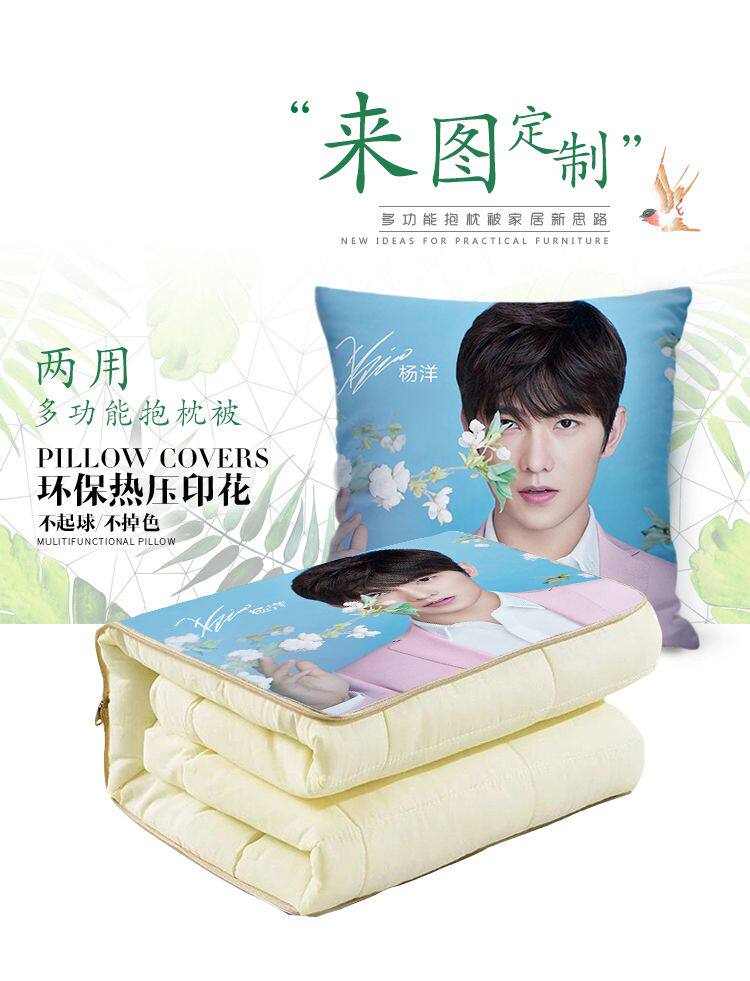 抱枕定制diy可印照片logo空调被子两用抱枕毯来图定做礼物靠枕垫,淘宝优惠券,粉丝福利购,淘宝优惠卷