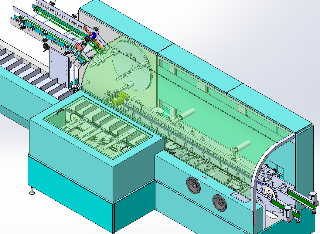 2875 高速连续装盒机  solidworks 三维模型 图纸资料资料 - 图1