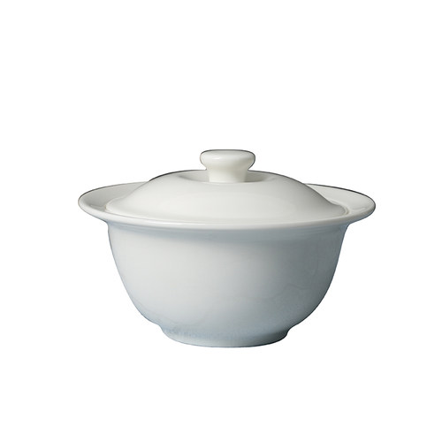 某牌 孤品】陶瓷带盖蒸蛋碗鱼翅碗【高端 新骨瓷】甜品燕窝汤盅碗 - 图3