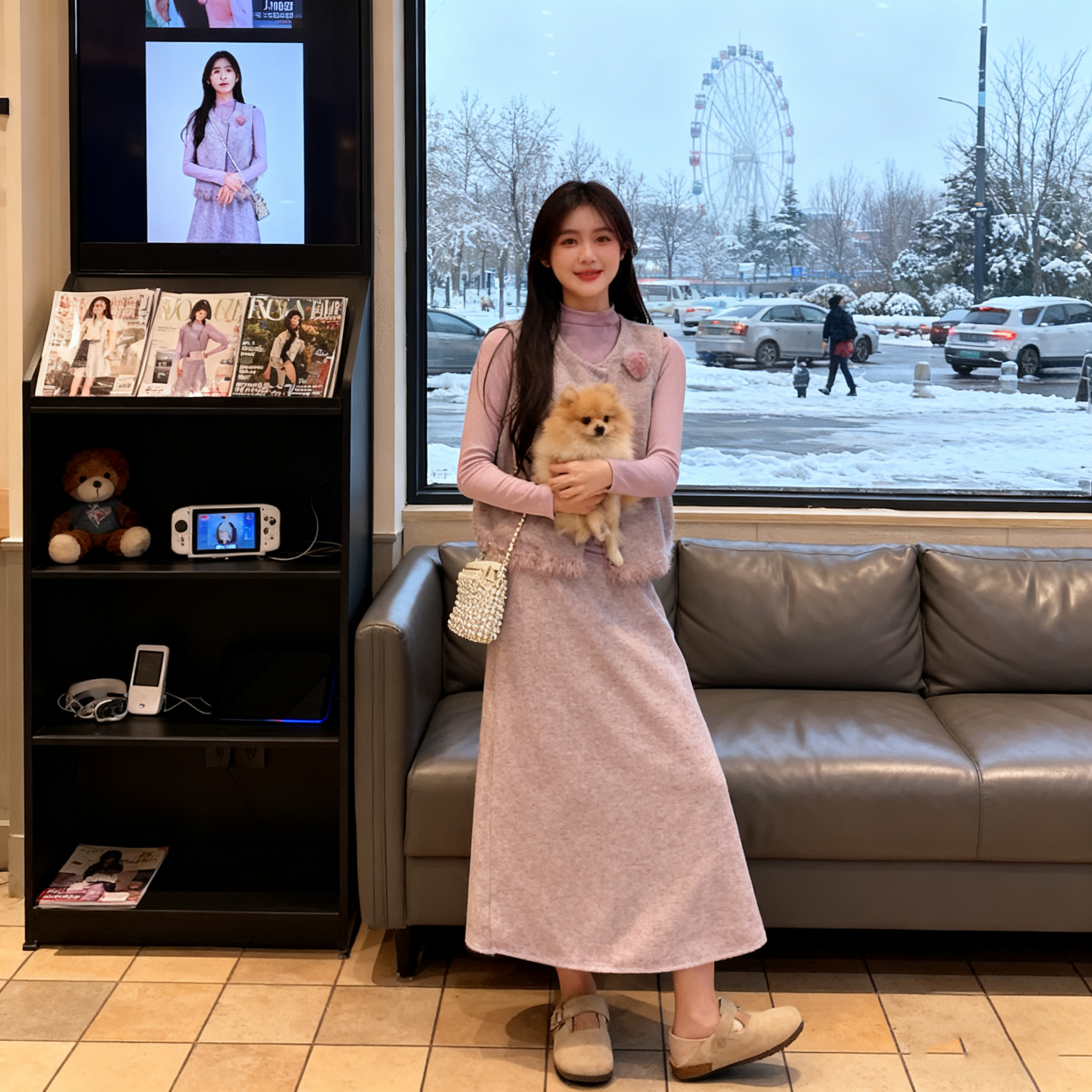 大码胖MM纯欲休闲气质套装女装春季马甲高领打底衫半身长裙三件套,淘宝优惠券,粉丝福利购,淘宝优惠卷