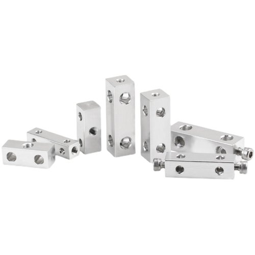 铝合金圆柱圆轴固定座四方螺母条形螺帽十字夹轴锁定多孔桥架接头 - 图3