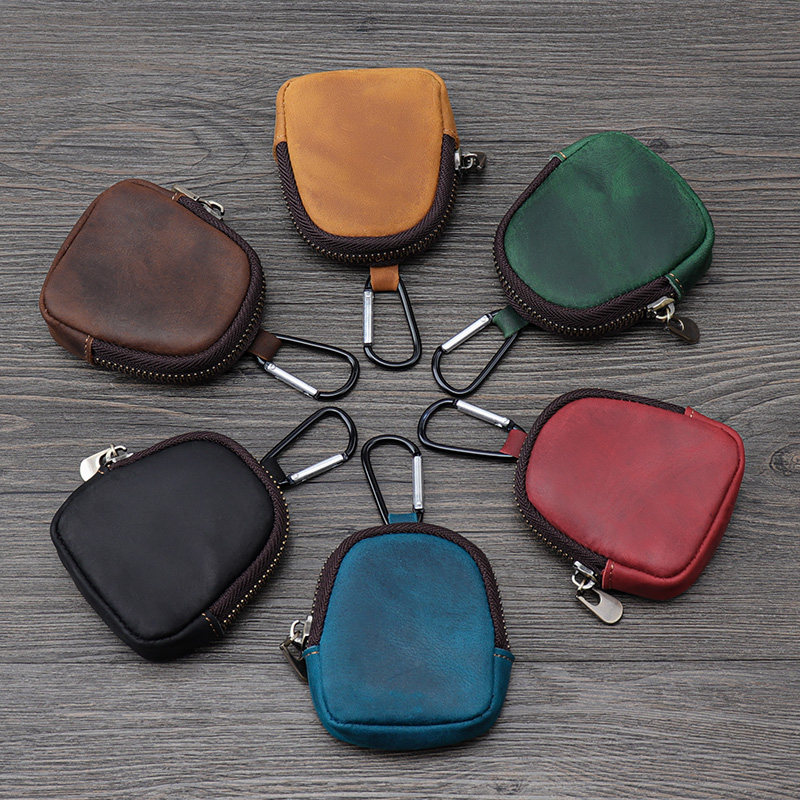 牛皮小钱包原创日系青年硬币包零钱包拉链真皮耳机包钥匙包挂件,淘宝优惠券,粉丝福利购,淘宝优惠卷