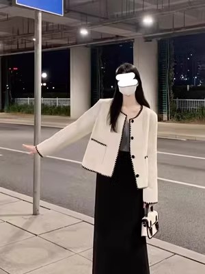 高级感气质法式小香风外套女2024秋冬小个子短款名媛百搭早秋上衣