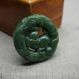 Природная руда из нефрита, яшма, украшение в форме дракона, подвеска подходит для мужчин и женщин, ожерелье