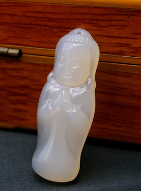 天然冰种小孩立体饰品配件宝宝佛
