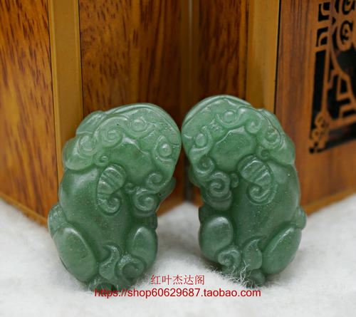 天然正品东陵玉貔貅吊坠女 本命年情侣挂坠 男士项链正品 - 图1