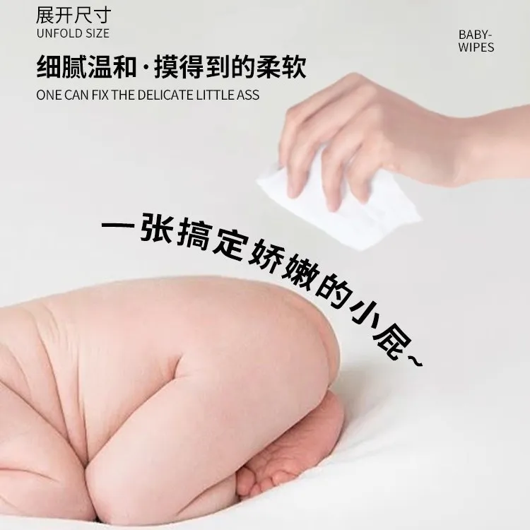 湿纸巾家庭实惠装10大包特价湿巾宝宝婴幼儿童手口屁80抽 - 图2