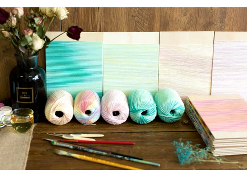 Кружевные шелковые нитки ручной работы, плетеный клубок пряжи, крючок для вязания, кукла, набор материалов, свитер, «сделай сам»