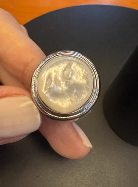 夸张几何戒指指环轻奢镀银时尚感