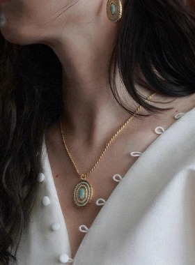 天河石小众法国戒指Celavie复古