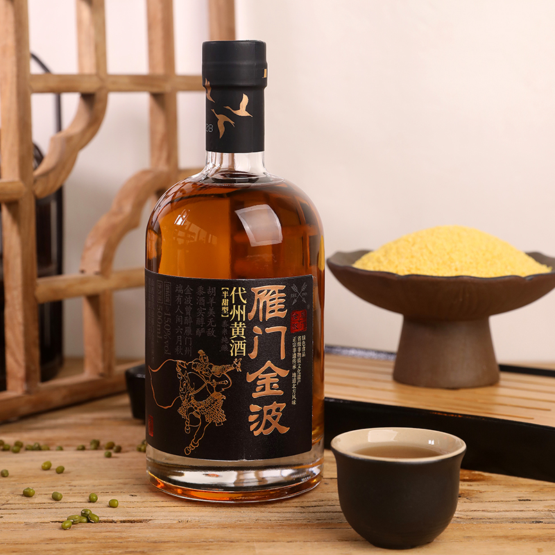 雁门金波代州黄酒百户侯 半甜型 山西老字号非遗无焦糖色代县黄酒 - 图3