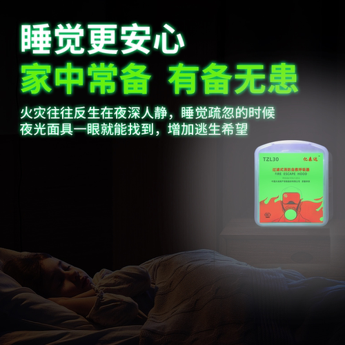 防火面罩防烟火灾逃生面具隔温防火服消防家用防毒防火衣斗篷防火 - 图0