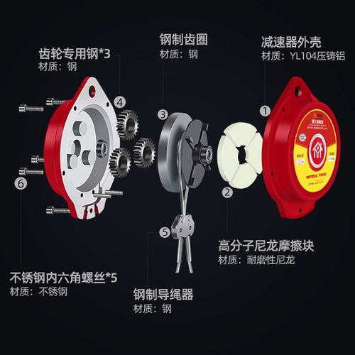 高层逃生缓降器高楼火灾速降绳家用装备安全绳消防救生绳地震应急