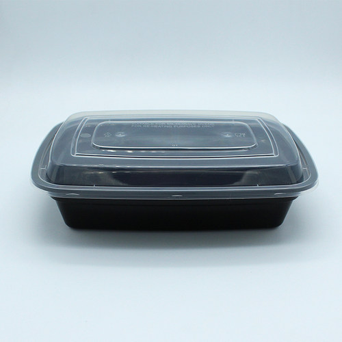 一次性餐盒美式长方形1000ml 欧式打包盒盖饭盒1500ml外卖便当盒 - 图1