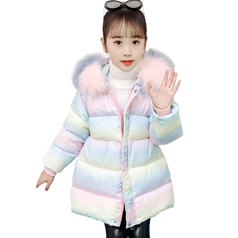 2021冬季女孩中长款女童冬装棉衣 英匠棉袄/棉服