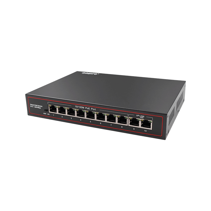 aopre欧柏POE交换机百兆千兆8口poe+千兆2口交换机SFP接口48V国标标准网线供电监控无线AP兼容支持海康大华TP - 图0