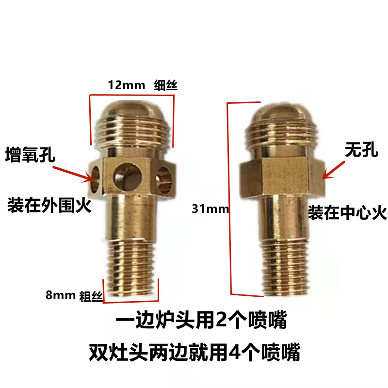 适合方太JZT-HT8BE方太JZT-FZ6GE燃气灶改气源喷嘴天然气改液化气-图0