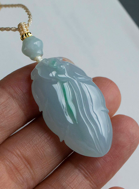 孤品【翡翠·富贵平安】天然玉石手工编织多宝吊坠项链绳一物一证