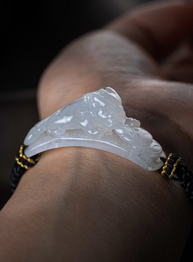 大善堂孤品天然翡翠玉石手链男女