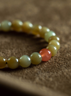 孤品和田糖玉高端文玩手串大善堂