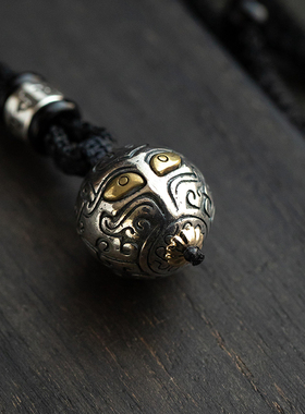 原创纯银项链吊坠毛衣链男女款