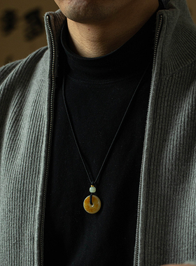 孤品和田玉吊坠玉石玉佩仅此一件