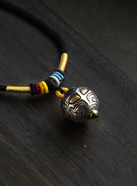 原创纯银项链吊坠毛衣链男女款