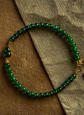 老料翡翠小众葫芦手串