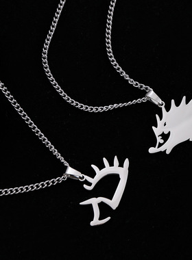 赵雷音乐节同款小刺猬项链