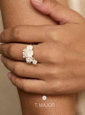 曼棠流光系列曼然轻坠开口戒