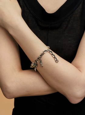 T.MAJOR纯银重工手链做旧