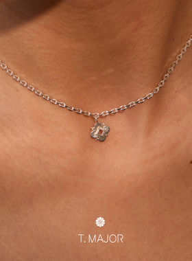 T.M悬浮心微语百搭项链