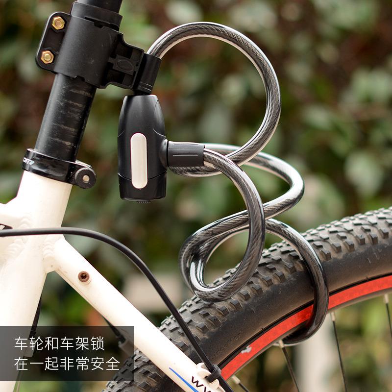 自行车锁防盗链条锁便携式电瓶电动摩托车钢丝锁链锁扣