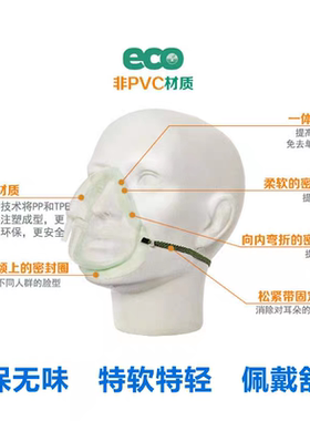INTERSURGICAL 1135015 英国原装进口英特赛克成人中浓度氧气面罩
