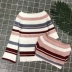 Mùa thu mới sang trọng gió retro từ vai sọc micro tay áo dưới áo len áo len dài tay áo sơ mi nữ - Đan Cardigan