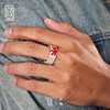 Koulimi large couple ring DIY engraving
