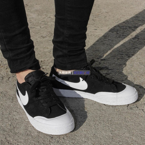 耐克Nike SB BLAZER男女中帮胶底运动休闲滑板鞋FD5113-100 - 图0