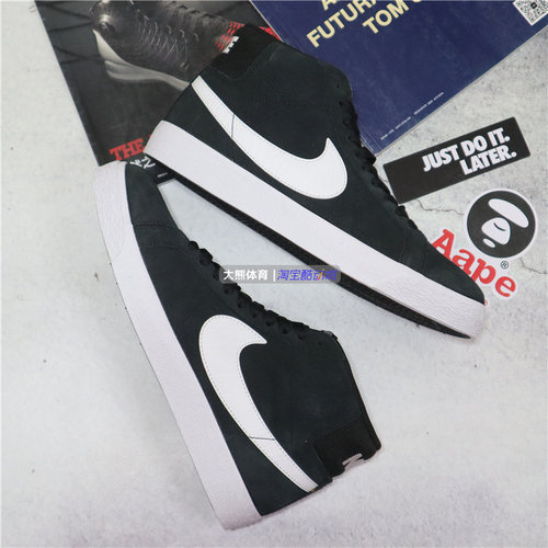 耐克Nike SB BLAZER男女中帮胶底运动休闲滑板鞋FD5113-100 - 图2