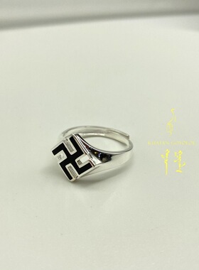 百搭经典可调节戒指万字时尚个性民族风活口指环戒子手饰