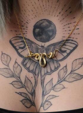 缠绕蛇蛇项链中性冷淡风高级设计感蛇形吊坠小众创意百搭锁骨链