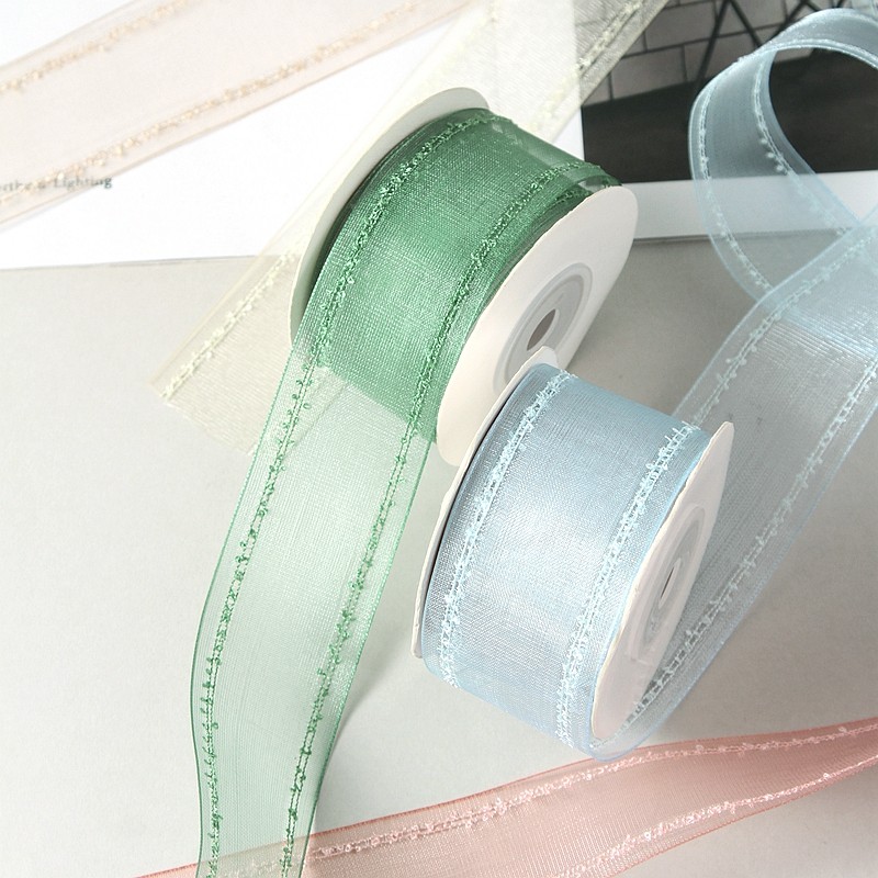 DIY发夹蝴蝶结双边跳点雪纱织带礼帽花束礼盒包装勾边镂空边丝带,淘宝优惠券,粉丝福利购,淘宝优惠卷